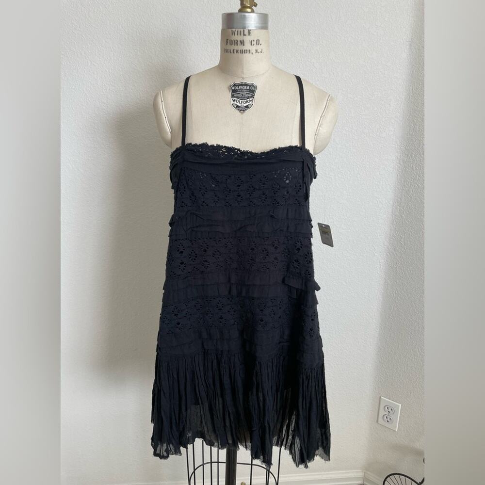 Free People | NWT Lace and Cotton Crochet Tunic Top size M